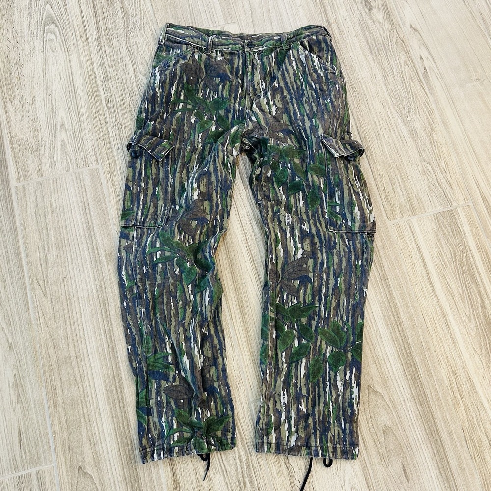 Vintage 1980s  Duxbak Camo Cargo Pants Men's Medium 33x31 Realtree Hunting USA